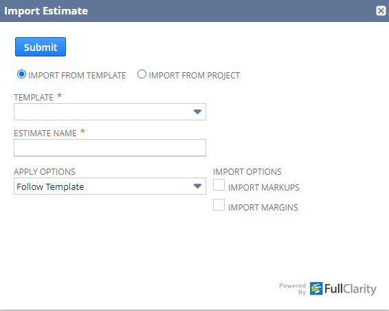 Import Estimate